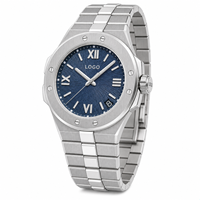 Montre mécanique squelette pour homme, boîtier en céramique bleue haut de gamme, nouveau modèle, anti-magnétique, étanche, ultra-mince, Business 176