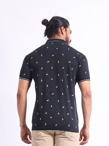 เสื้อยืดแขนครึ่งแขนของผู้ชายพรีเมี่ยมแบบมีสไตล์ใส่100% พิมพ์ลายแฟชั่นเสื้อผ้าลำลองทรงพอดีตัวปกติพร้อมคอโปโล - Product Image 6