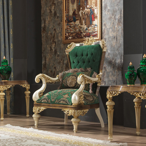 การออกแบบสไตล์ยุโรปแบบราชวงศ์โซฟาคลาสสิกเฟอร์นิเจอร์สไตล์ฝรั่งเศสห้องนั่งเล่นคิงผ้าลินินคู่ห้องนอน - Product Image 5