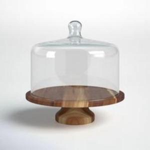 Soporte de pastel de madera hecho a mano duradero con aspecto de Casa de Campo Vintage para Bodas de panaderías y estilo de Evento de alta gama - Product Image 1