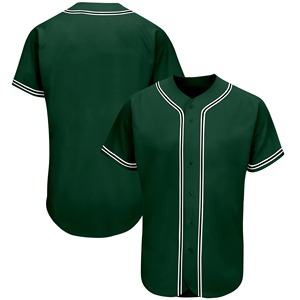 Haute qualité léger Styles à deux boutons manches courtes maillot de Baseball pour hommes Logo personnalisé pour garçons Softball opter pour la qualité - Product Image 1