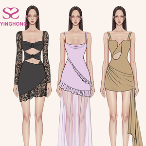 Abito Mini Estivo Elegante e Casual da Donna in Pizzo Sexy, Prodotto in Cina, Alta Qualità, Basso MOQ, Design Personalizzato - Product Image 1