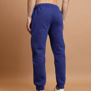 Pantalones de chándal ajustados con forro polar para hombre, cintura elástica, decoración con botones, pantalones de pierna ancha y recta, parte inferior plana de estilo informal para correr - Product Image 4