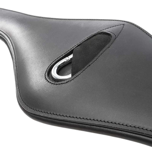 Meilleur cuir ergonomique noir anatomique Dressage circonférence profilée soulagement du sternum Double boucles coutures décoratives ajustement confortable - Product Image 2