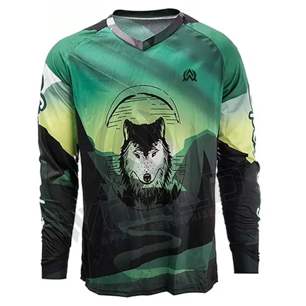 Sublimation personnalisée Design Atv Bike Jersey Maillot de haute qualité pour moto Biker Mtb Mx Bmx Downhill Motocross Wear