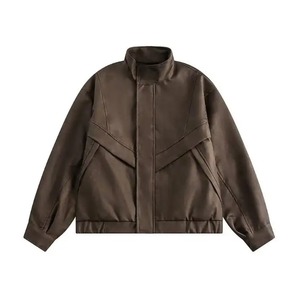 เสื้อแจ็กเก็ตหนังขี่มอเตอร์ไซค์สำหรับผู้ชายเสื้อโค้ทนันลมและอากาศทรงหลวมกระดุมเดียวสำหรับฤดูหนาว - Product Image 6