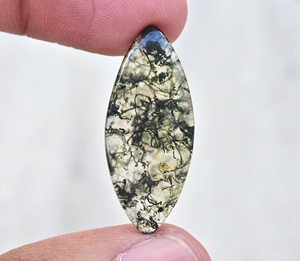 Cabuchón de ágata musgo de mejor grado, Ágata musgo, Gema suelta, GEMA, para anillo, venta al por mayor - Product Image 4