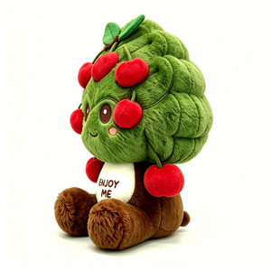 Peluche de cerezo personalizado, peluche de árbol frutal, peluche de arbusto de cerezo, lindo peluche de fruta de cereza - Product Image 1