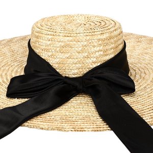 หมวกฟางแบบลำลองสำหรับผู้หญิงหมวกแก๊ปปีกกว้างพับได้สำหรับฤดูร้อนพร้อมวัสดุผูกโบว์ทำจากหญ้าหมวกชายหาดสำหรับวันหยุดพักผ่อนที่สมบูรณ์แบบในเวียดนาม - Product Image 3