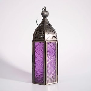 Lanterne marocaine en cuivre de conception et de style personnalisés, faite à la main, pour dessus de table décoratif de mariage, lanterne marocaine en cuivre de luxe en gros - Product Image 3