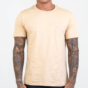 Camisetas de hombre de poliéster/algodón de punto con impresión de logotipo personalizado de alta calidad-Diseño en blanco al por mayor transpirable y ecológico - Product Image 1