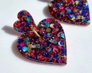 Pendientes de Resina Bordados a Mano, Joyería de Moda de Acero Inoxidable para Mujeres y Niñas, Estilo Clásico para Bodas, Alta Calidad - Product Image 2