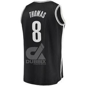 Mens Brooklyn Basketball Jersey Custom Sewn 100% Polyester Team Uniform Front Embroidered Logo Letter OEM Service Available - Product Image 3