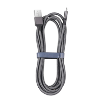 Cable Micro USB de nailon trenzado para móvil, Cable USB de carga rápida de 2,4 a, Color personalizado, 1m