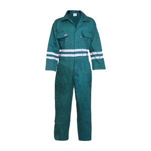 Overol de Seguridad de Trabajo Unisex 100% Ignífugo de Algodón, Ropa Cómoda con Hilo Ignífugo y Botón de Latón - Product Image 1