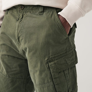 Pantalones cortos Cargo informales de cintura media para hombre de verano estilo callejero ecológico de secado rápido transpirable personalizable colores sólidos - Product Image 5
