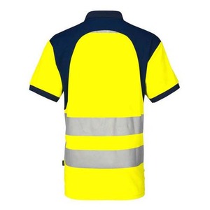 New Factory Wholesale Short Sleeve Reflective Polyester <b>Polo</b> Shirt High Visibility Work Wear T Shirts - Product Image 2