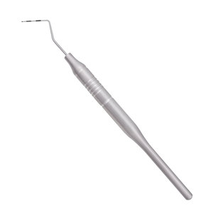 เครื่องมือตรวจวัดเหงือก CP-12S แบบปลายเดี่ยว ทำจากสแตนเลส น้ำหนักเบา ด้ามจับแบบกลวง พร้อมปลอกจับกันลื่น สีเงิน - Product Image 3