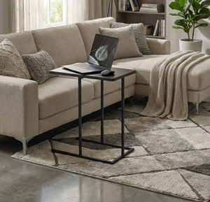C Shaped <b>Side</b> <b>Table</b> <b>Sofa</b> <b>Side</b> <b>Table</b> Couch Laptop <b>Table</b> C <b>Table</b> For Couch Metal End <b>Table</b> Coffee <b>Side</b> <b>Table</b> Small Accent <b>Table</b> - Product Image 3