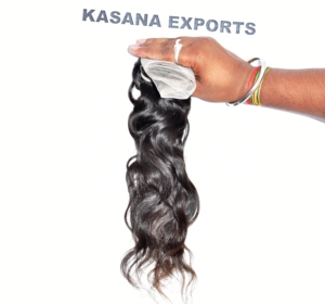 100% brut ondulé 13*6 Frontal naturel indien fabrique des cuticules alignées machine double trame vague profonde Temple Extension de cheveux humains - Product Image 4