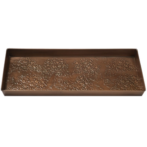 Bandeja de servicio de latón de aspecto tradicional con bordes pulidos, perfecta para interiores modernos que requieren reflejos tradicionales sutiles - Product Image 3