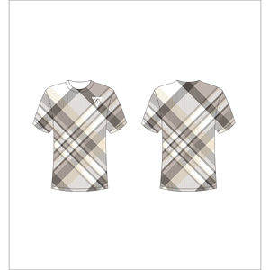Camiseta de Manga Corta con Estampado a Cuadros para Hombre, Corte Regular, Cuello Redondo, Informal, Transpirable, Trackstar OEM, Marca Privada TSI-G05-P0683 - Product Image 1