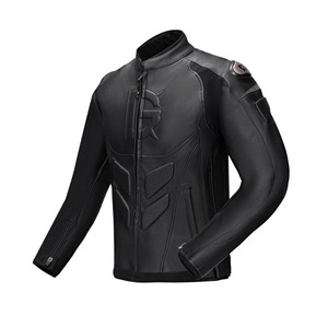 Traje de montar en motocicleta Invierno Frío Cálido Traje de carreras Chaqueta retro Caballero A prueba de viento Hombres y mujeres Chaqueta de cuero de motocicleta - Product Image 2