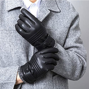 Guantes de moda de cuero PU hechos a medida de alta calidad superventas nuevos guantes de vestir de invierno de diseño liso para fiesta diaria - Product Image 5