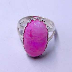 Anillo plateado de piedra lunar arcoíris para mujer, corte princesa múltiple, Blanco Natural, tratado térmicamente, perfecto regalo de aniversario de cumpleaños para - Product Image 1