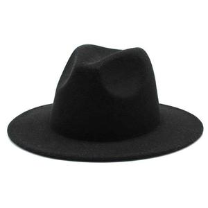 Sombreros Fedora de Lana de Alta Calidad al por Mayor para Hombres y Mujeres, Logotipo Personalizado, Formales, Multicolores, Redondos, Estilo Vaquero Occidental, para Fiestas de Jazz, Cuatro Estaciones - Product Image 1