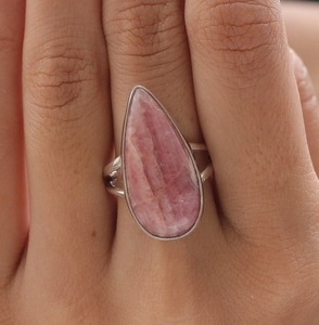 925 Sterling Silver Handmade Gemstone Rhodo Chrosite Spinner Ring Jewelry 925 <b>Stamped</b> Sterling Silver Natural Designer Jewelry - Product Image 4