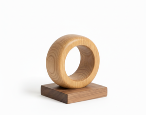 Porte-serviettes en bois moderne et écologique fait à la main pour table à manger, support à serviettes en papier en bois naturel pour la maison et la cuisine - Product Image 3