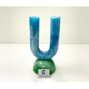 Vase et pots décoratifs en résine de style américain pour la décoration moderne de la maison, décoration de table de Noël, vases en résine en forme de beignet - Product Image 5