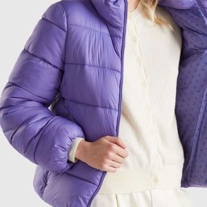 Veste matelassée pour femme de haute qualité, unie, teinte en pièce, respirante, imperméable, écologique, service OEM - Product Image 4