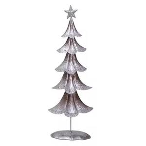 Ensemble de sapin de Noël en métal galvanisé avec étoile sur le dessus, moderne, écologique, personnalisable, pour la maison, le bureau, la table - Product Image 2