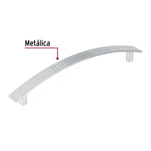 Hermex Contempo linea 128mm scatola di 12 pomelli porta moderne maniglie in acciaio inox per uso armadio e bagno - Product Image 2