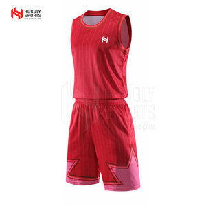 Uniforme de baloncesto de poliéster transpirable de secado rápido personalizado para adultos, conjunto de talla grande con el diseño de su equipo - Product Image 3