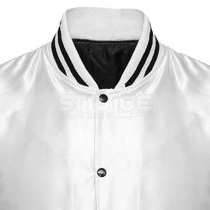 Chaqueta Universitaria de Satén Hecha a Medida con Cuello Alto y Logotipo Frontal, Diseño Ligero y Ecológico, Precio al por Mayor 2025 - Product Image 3