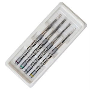 Juego de 4 piezas de cinceles dentales manuales de acero inoxidable de alta calidad KANEKA para uso profesional en cirugía ósea - Product Image 2