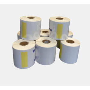 Rouleaux d'étiquettes personnalisées pour pharmacie - Design Marah 3x8,25" & 3,75x8,25" 200 rouleaux par paquet - Product Image 5