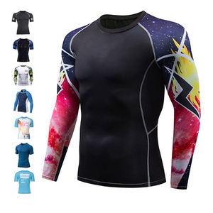Custom Sportswear MMA Rashguard Kickboxing Men's Gym Competition Sports Training Rashguard Made in Pakistan - Product Image 5