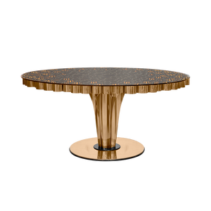WORMLEY Contemporary Square Dining <b>Table</b> Stable Convertible Assembled Home Furniture Luxury for Apartment Metal Wood Stone - Product Image 1