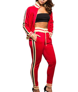 Conjunto Deportivo de Dos Piezas de la Colección de Invierno de la Mejor Calidad, Estilo Informal, Último Modelo, con Logotipo Personalizado para Mujer - Product Image 3