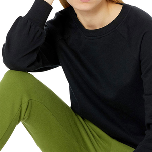 Sudadera con Capucha de Forro Polar de Manga Larga Personalizada al por Mayor para Mujer, Top con Logotipo Bordado en la Parte Delantera, Sudadera Corta de Punto para Invierno - Product Image 5