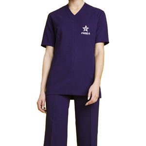Ensemble de blouses d'hôpital pour femmes, uniformes de travail en tricot pour salon de beauté, spa, personnalisable, haute qualité - Product Image 1