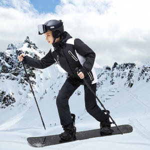 Chaquetas de esquí para mujer hechas a medida con capucha, forro térmico con cremallera completa, material resistente al agua para esquiar y uso al aire libre - Product Image 5