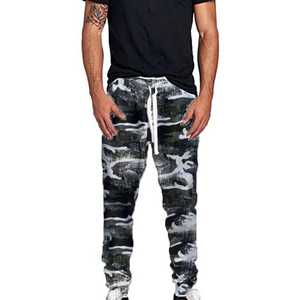 Breathable <b>Drawstring</b> Anti-wrinkle Washed Men's Pants <b>Trouser</b> Plain Dyed Lightweight Casual Cargo Pants for Men - Product Image 3