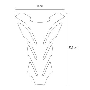 Adesivo Protettivo Serbatoio Ufficiale Honda con Logo in Carbonio, Personalizzabile, in Resina 3D per Decorazione - Product Image 5
