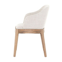 Chaises de design moderne pour la décoration de la maison, chaise de salle à manger en bois massif avec rembourrage