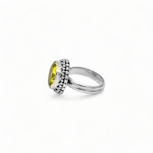 Handmade Lemon Quartz <b>Ring</b> 925 Sterling <b>Silver</b> <b>Boho</b> Gemstone Jewelry Elegant Statement <b>Ring</b> Gift For Her Women - Product Image 2